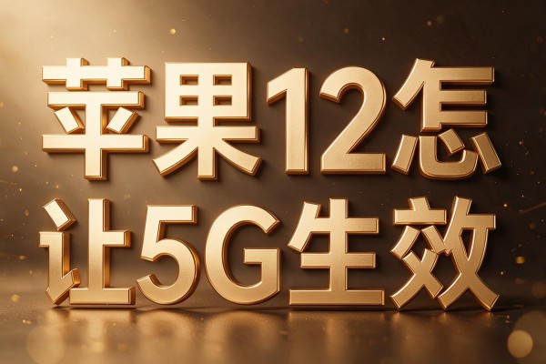 苹果12怎么让5G生效