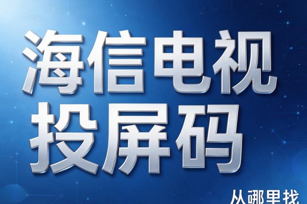 海信电视投屏码从哪里找