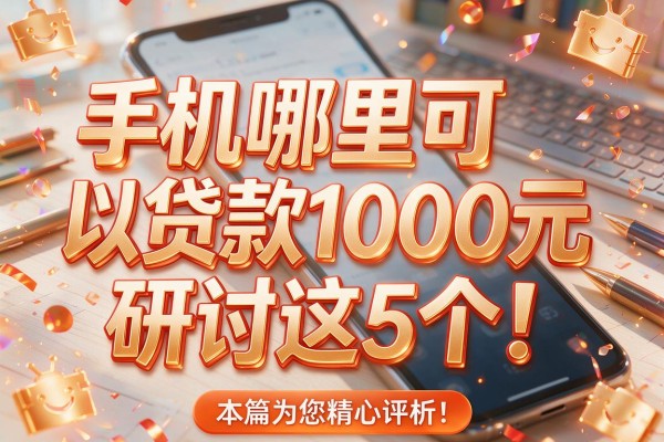 手机哪里可以贷款1000元研讨这5个！本篇为您精心评析！