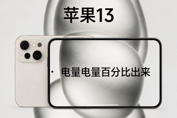 苹果13怎么把电量百分比调出来