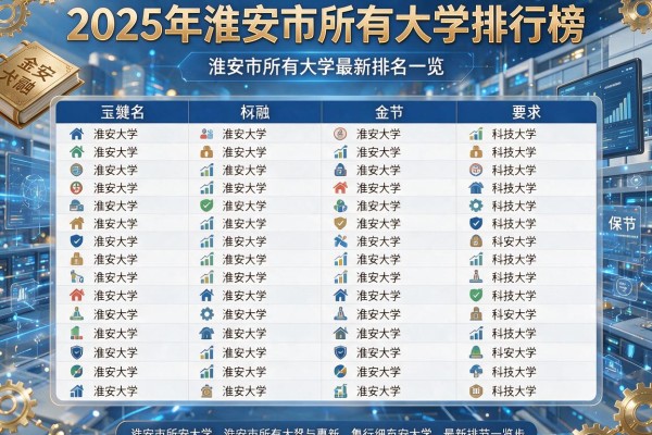 2025年淮安市所有大学排行榜,淮安市所有大学最新排名一览