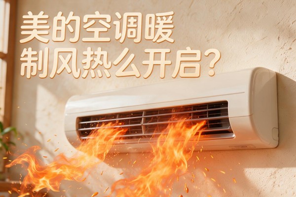 美的空调暖风制热怎么开启？