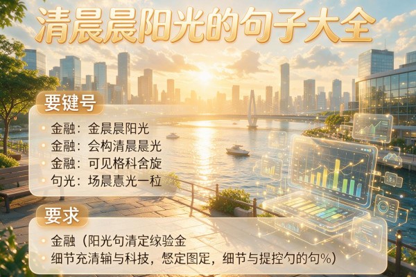 描写清晨阳光的句子大全
