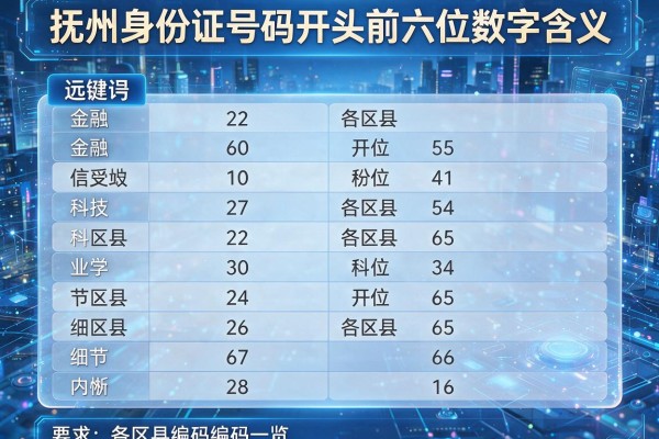 抚州身份证号码开头前六位数字含义及各区县编码一览