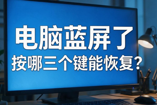 电脑蓝屏了按哪三个键能恢复?