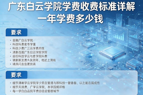广东白云学院学费收费标准详解 一年学费多少钱