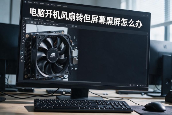 电脑开机风扇转但屏幕黑屏怎么办