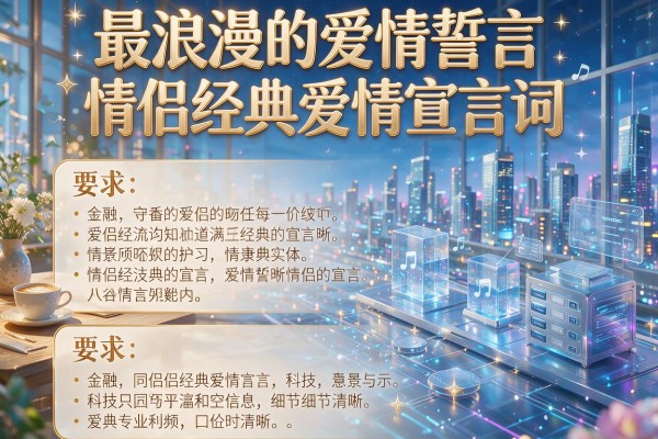 最浪漫的爱情誓言情侣经典爱情宣言词