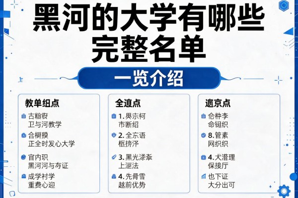 黑河的大学有哪些完整名单一览介绍