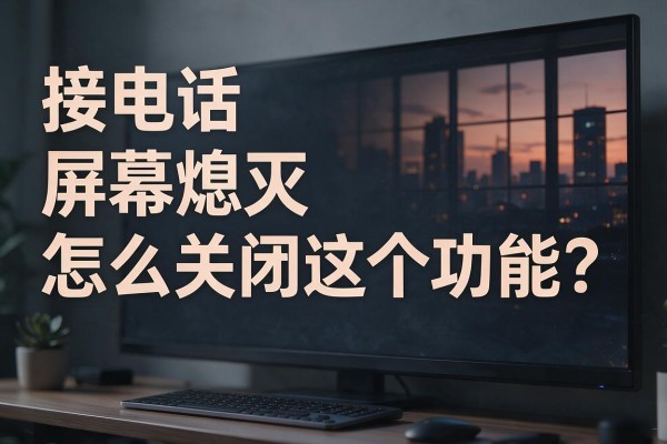 接电话屏幕熄灭怎么关闭这个功能?