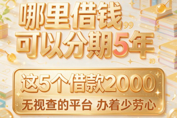 哪里借钱可以分期5年,这5个借款2000无视查的平台办着少劳心