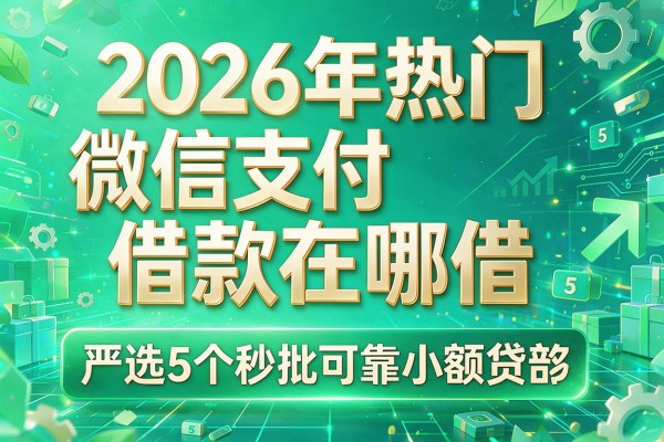 2026年热门微信支付借款在哪借,严选5个秒批可靠小额贷款