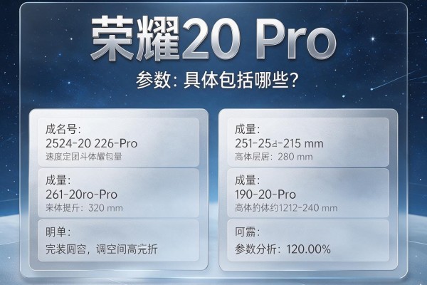 荣耀20 Pro参数具体包括哪些?