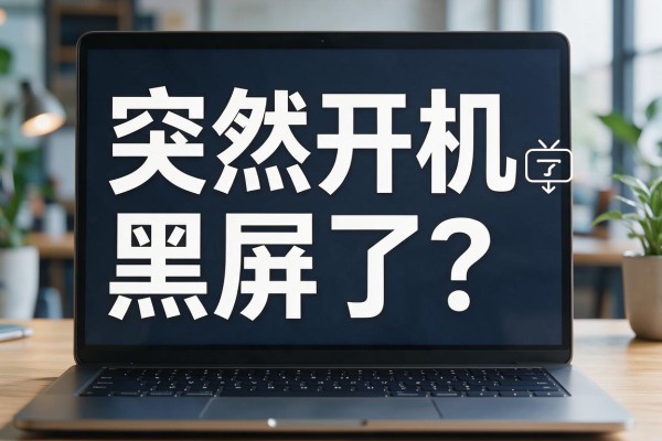 笔记本电脑突然开机黑屏了?