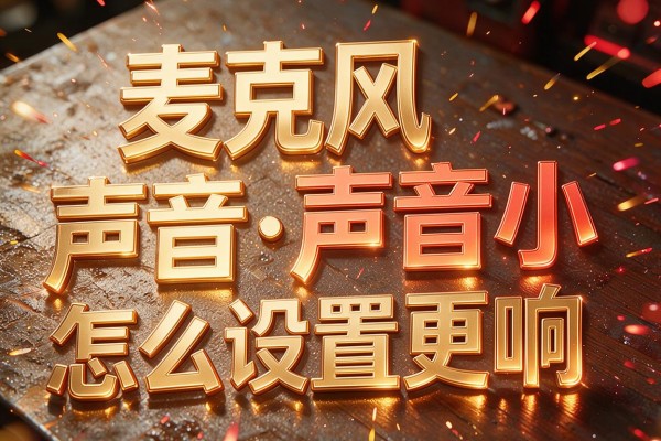 麦克风声音小怎么设置更响
