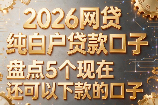 2026网贷纯白户贷款口子,盘点5个现在还可以下款的口子