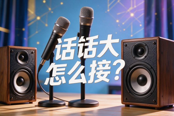 话筒和音响怎么接？