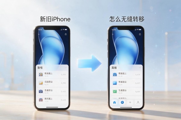 新旧iPhone间数据怎么无缝转移