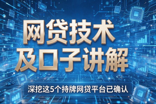 网贷技术及口子讲解,深挖这5个持牌网贷平台已确认