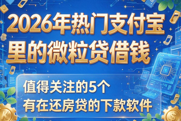 2026年热门支付宝里的微粒贷借钱,值得关注的5个有在还房贷的下款软件