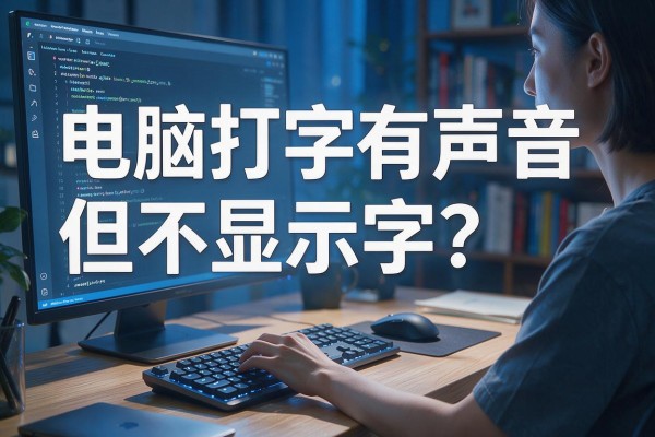 电脑打字有声音但不显示字?