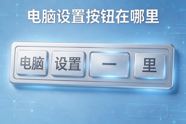 电脑设置按钮在哪里