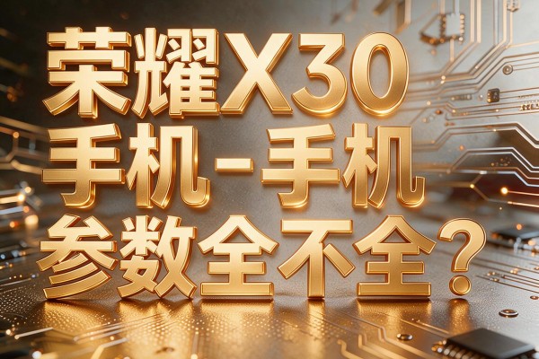 荣耀X30手机参数全不全?