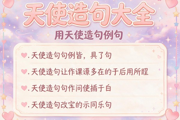 天使造句大全-用天使造句例句