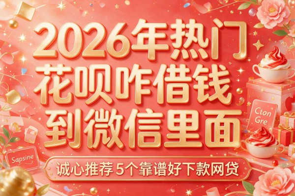 2026年热门花呗咋借钱到微信里面,诚心推荐5个靠谱好下款网贷