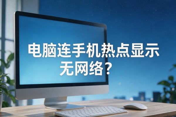 电脑连手机热点显示无网络？