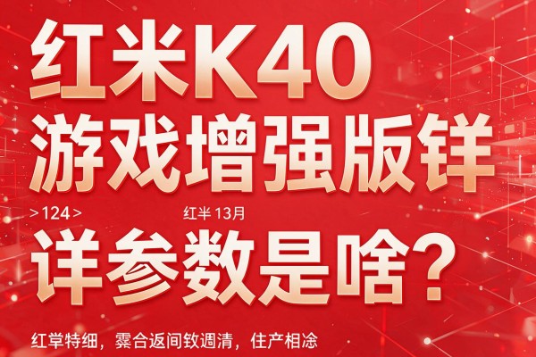 红米K40游戏增强版详细参数是啥?