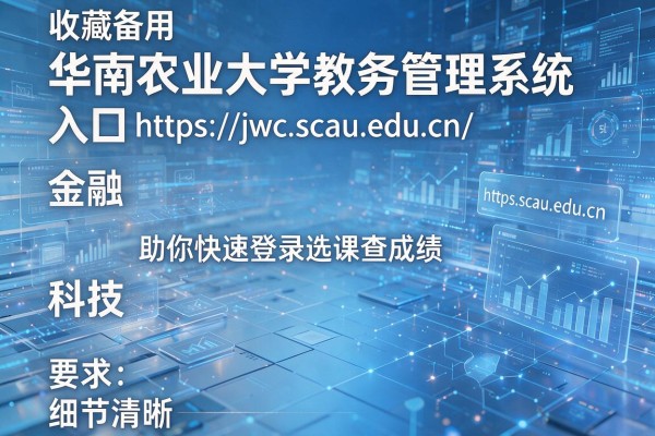 收藏备用华南农业大学教务管理系统入口https://jwc.scau.edu.cn/助你快速登录选课查成绩