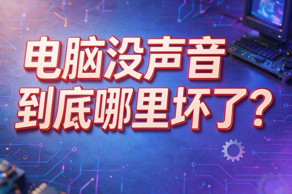 电脑没声音到底哪里坏了?