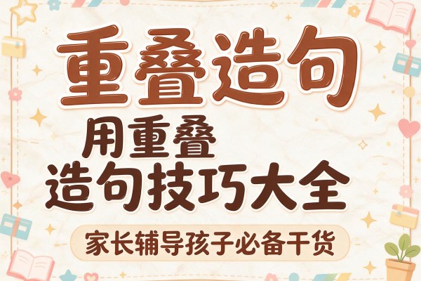 重叠造句-用重叠造句技巧大全 家长辅导孩子必备干货
