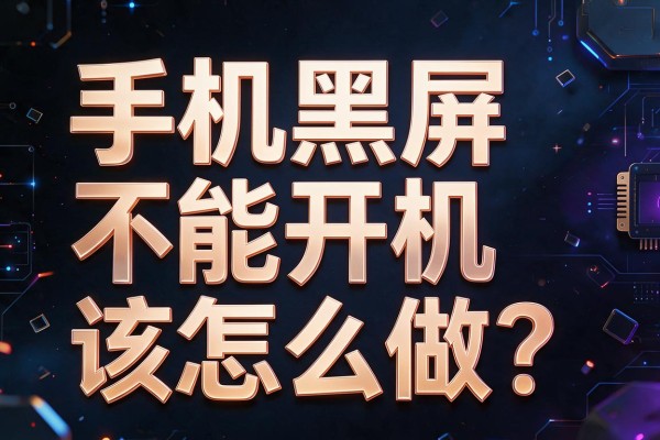 手机黑屏不能开机该怎么做?