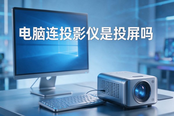 电脑连投影仪是投屏吗