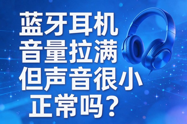 蓝牙耳机音量拉满但声音很小正常吗?