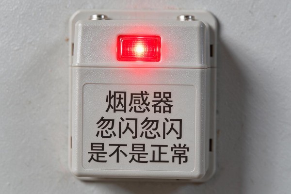 烟感器红灯忽闪忽闪是不是正常