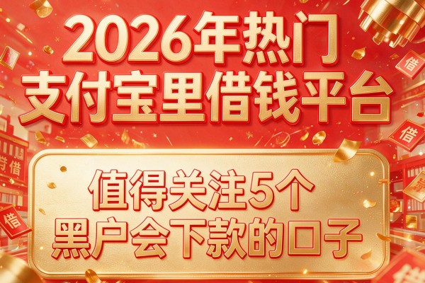 2026年热门支付宝里借钱平台,值得关注的5个黑户会下款的口子