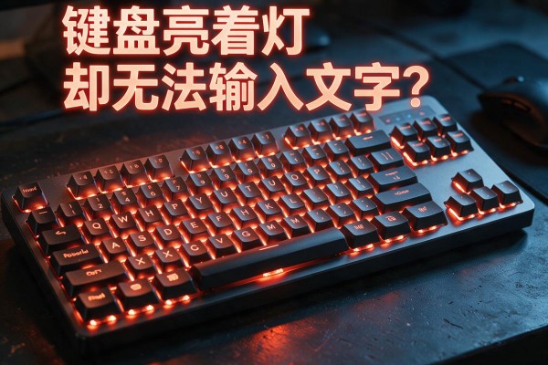 键盘亮着灯却无法输入文字？