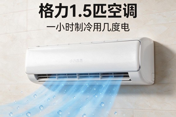 格力1.5匹空调一小时制冷用几度电