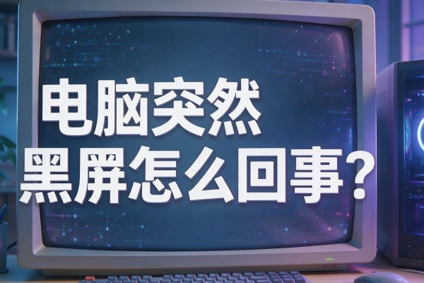电脑突然黑屏怎么回事?