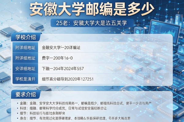 安徽大学邮编是多少 附详细地址和学校介绍