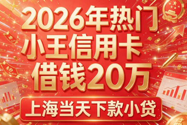 2026年热门小王信用卡借钱20万,上海当天下款的小贷