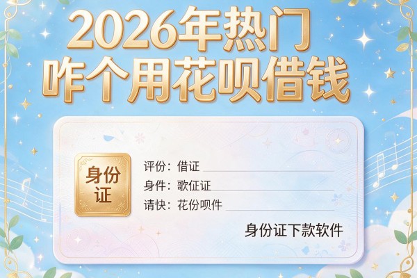 2026年热门咋个用花呗借钱,身份证下款软件