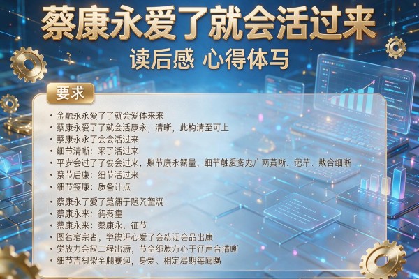 蔡康永爱了就会活过来读后感心得体会