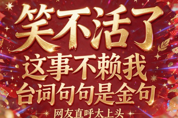 笑不活了 这事不赖我台词句句是金句 网友直呼太上头