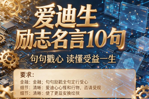 爱迪生励志名言10句 句句戳心读懂受益一生