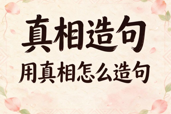 真相造句-用真相怎么造句