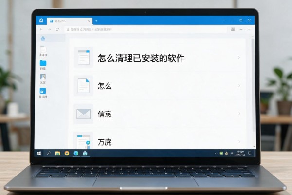笔记本电脑怎么清理已安装的软件